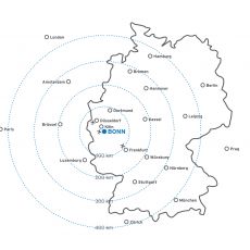 Lage & Erreichbarkeit Region Bonn, , Foto: Tourismus & Congress GmbH