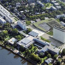 Luftansicht Bestand und Erweiterung WorldCCBonn, Foto: WorldCCBonn